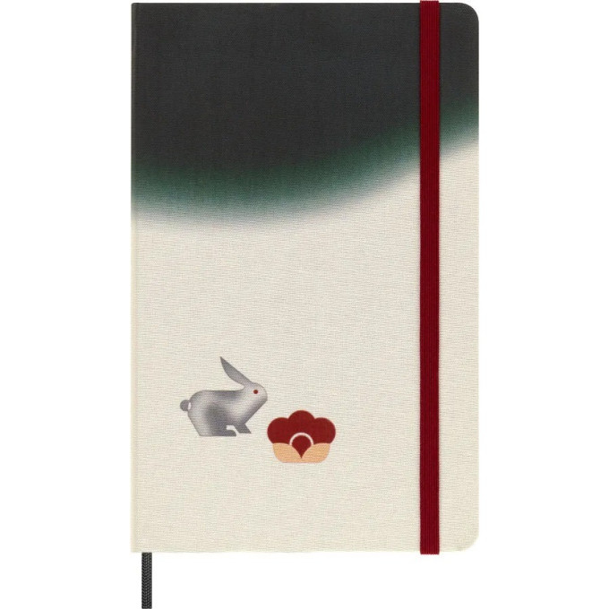 Блокнот MOLESKINE LIMITED EDITION YEAR OF THE RABBIT LECNYRABBITQP060C LARGE, 130х210мм, черный/бежевый